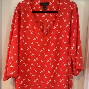 Karen Kane Bracelet Sleeve Asymmetric Sleeve Top…Sz 2X